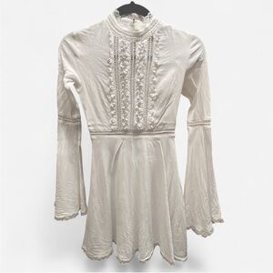 For Love And Lemons White Lace Detail Dress